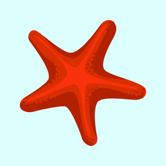 Obraz premium Starfish. Marine icon. Summer vector illustration. Sea. Vector illustration. EPS 10.