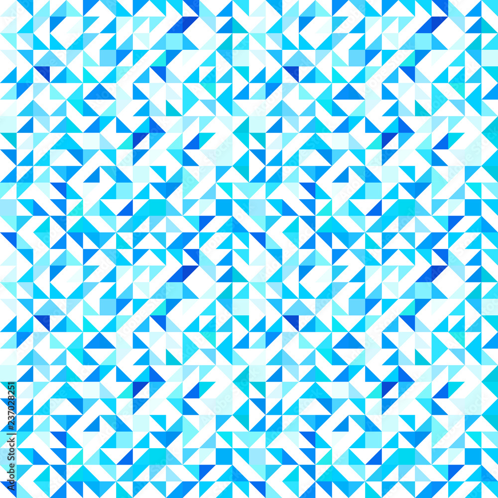 Poster triangular seamless pattern. cold triangulated background. vector modern geometrical backdrop with t