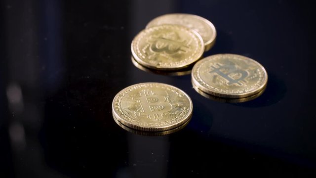 Currency concept - cryptocurrency, bitcon