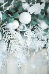 Fototapeta na wymiar Christmas decorations close up