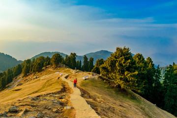 Dainkund- the singing hills, the long walk/ path/ climb to the top