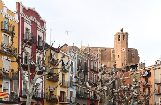 square of Balaguer, Lleida province, Catalonia, Spain