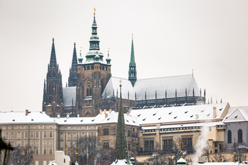 Prague winter morning
