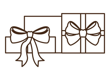 gifts boxs isolated icon