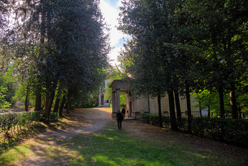 Panoramic view of the seventeenth-century baroque chapels, dedicated to the life of St. Francis of...