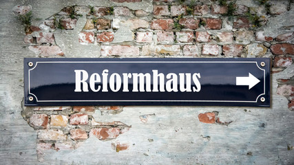 Schild 390 - Reformhaus