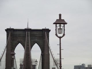 old street lamp on the bridge