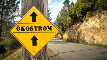 Schild 349 - Ökostrom