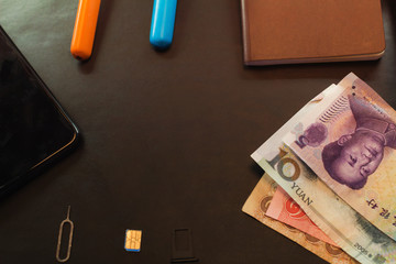 Concept stores sell Nano SIM card in the store to buy customers, office equipment.