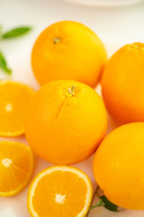 Healthy fruits, many orange fruits background