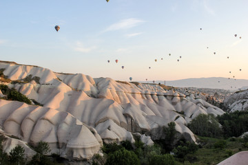 aerial view of cappadocia