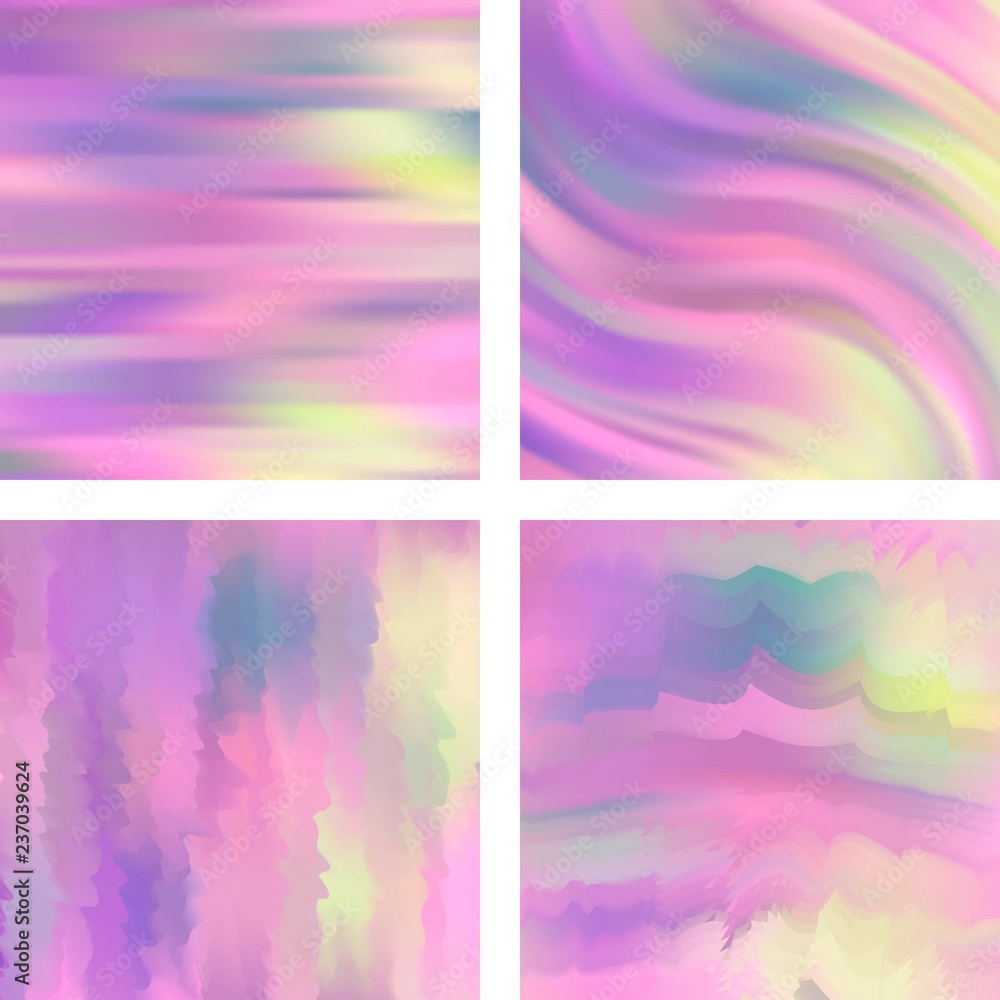 Poster set with abstract blurred backgrounds. vector illustration. modern geometrical backdrop. abstract te