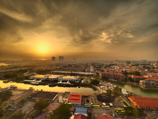 Sunset at Old Town - Melaka, Malaysia