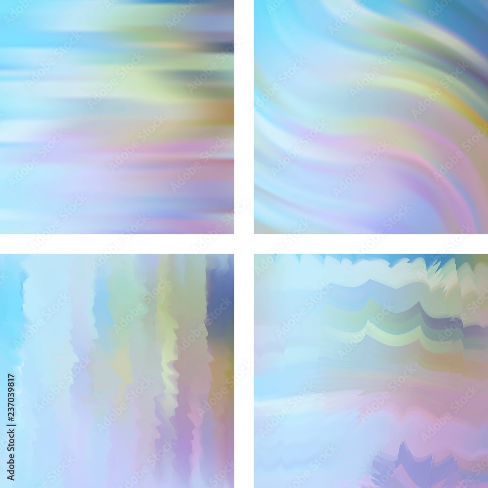 Poster set with abstract blurred backgrounds. vector illustration. modern geometrical backdrop. abstract te