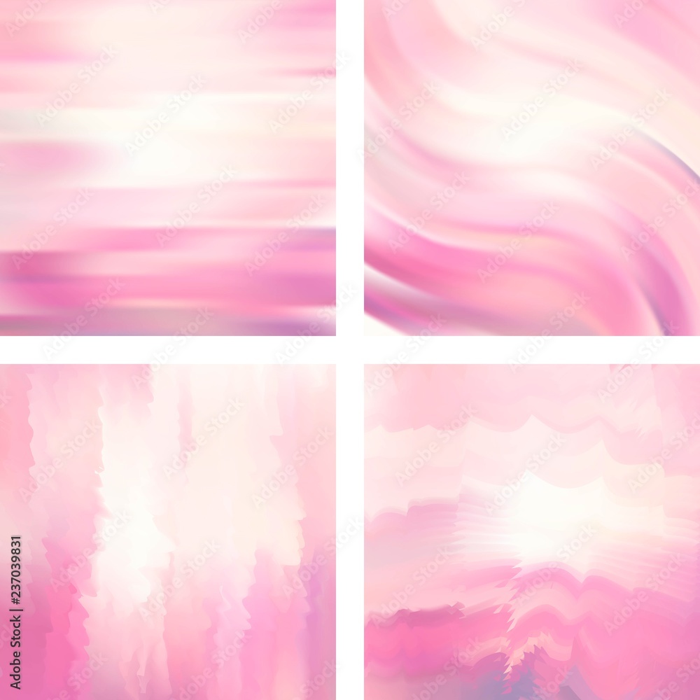 Poster set with abstract blurred backgrounds. vector illustration. modern geometrical backdrop. abstract te