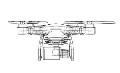 Drone concept. 3d illustration