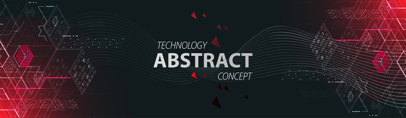 Technology background. Binary computer code.  Vector illustration.