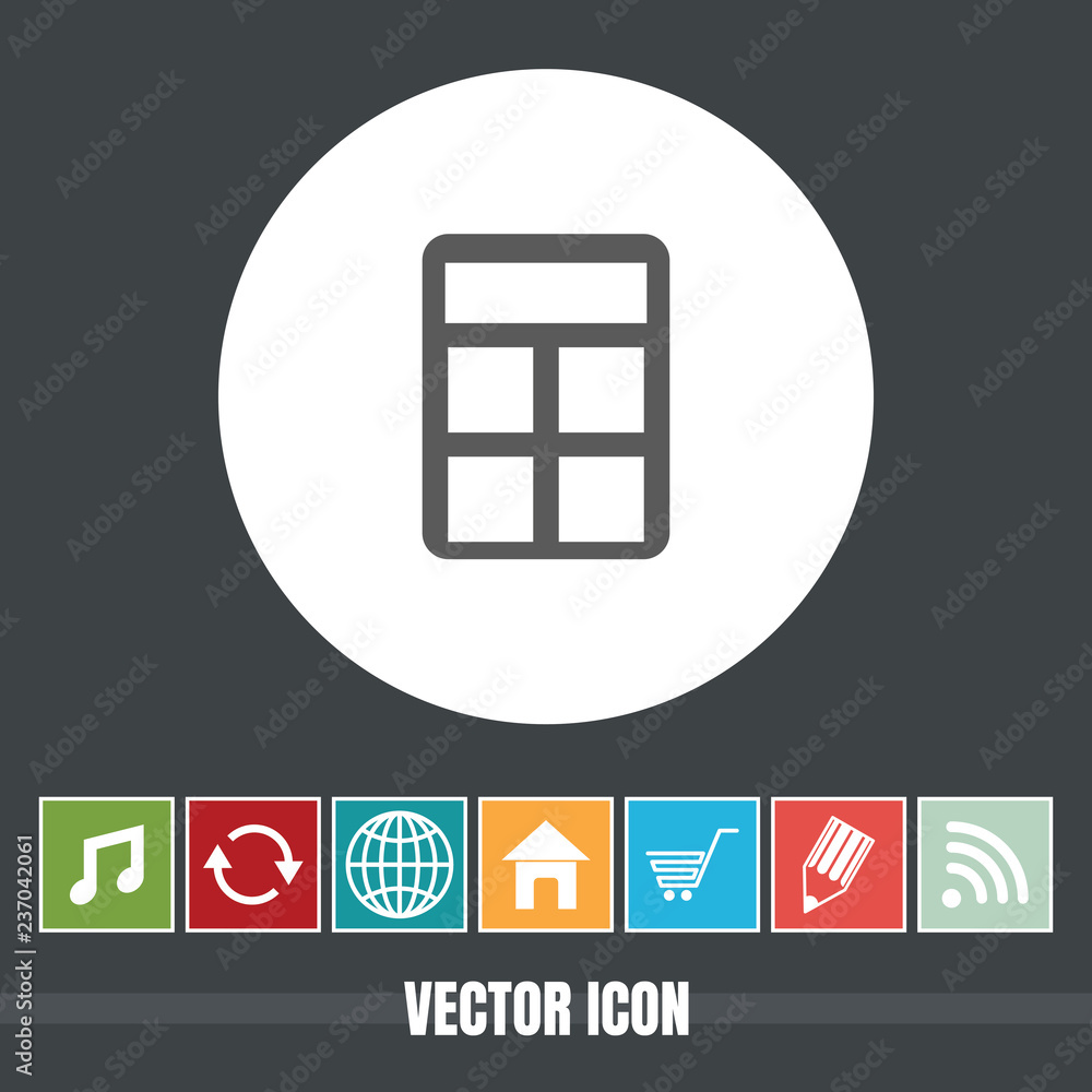 Poster very useful vector icon of calculator with bonus icons very useful for mobile app, software & web