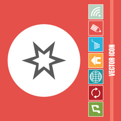 very Useful Vector Icon Of Star with Bonus Icons Very Useful For Mobile App, Software & Web