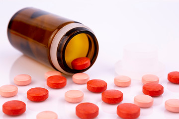 Pharmaceutical industry drugs pills vitamins bottle