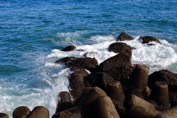 romper de las olas