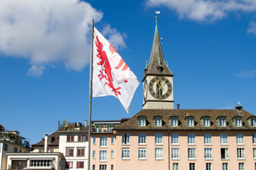 Zurigo, Svizzera. Vista sulla citt&agrave;.