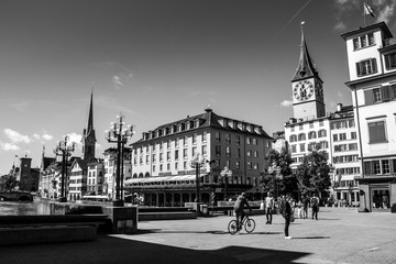 Zurigo, Svizzera. Vista sulla città.