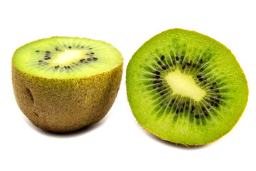 Fototapeta na wymiar Kiwi fruit isolated on white background. Clipping Path