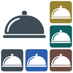 Cloche icon simple flat style