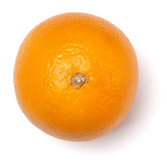 Orange fruit  isolated on white background closeup. Food background. Flat lay, top view.