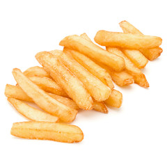 French Fried Potatoes isolated on white background