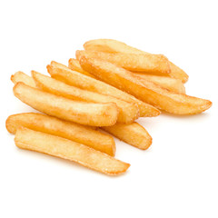 French Fried Potatoes isolated on white background