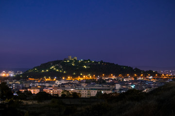Colle San Michele Cagliari notte