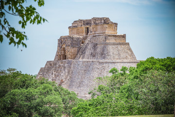 Fototapeta na wymiar Uxmal is an ancient Maya city of the classical period in present-day Mexico. It has been designated a UNESCO World Heritage Site in recognition of its significance.