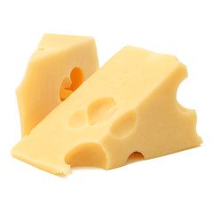 Cheese isolated on white background