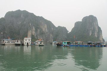 Floating city in Ha Long Bay