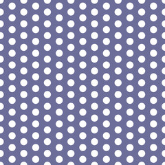 Fototapeta na wymiar Seamless vector polka dot pattern purple and white. Design for wallpaper, fabric, textile, wrapping. Simple background