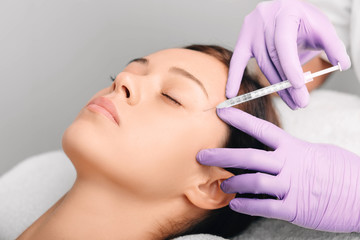 facial injections for facelift and anti-aging effect, wrinkle removing