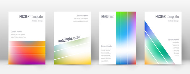 Flyer layout. Geometric exquisite template for Bro