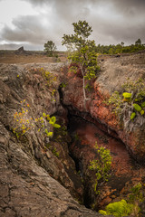 Lava field crack 