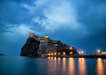Fototapeta na wymiar Aragonian Castle in Ischia