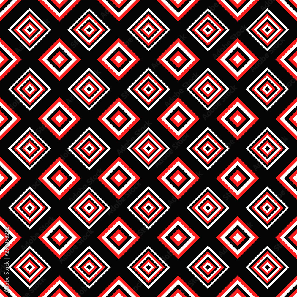 Poster geometrical repeating pattern - abstract vector square background illustration