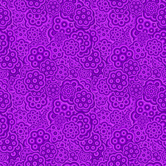 Geometrical seamless stylized flower pattern - vector floral design background