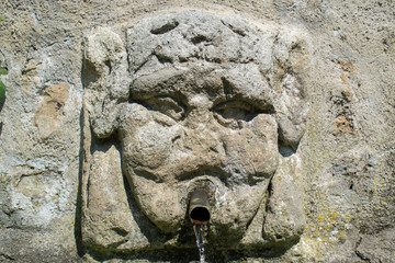 Fototapeta na wymiar Detail of the Olmo fountain