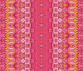 Pink striped abstract geometric colorful seamless pattern ornamental.