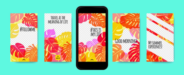 Stories Templates for Social Media Design.