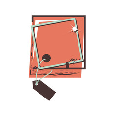 retro commercial tag hanging