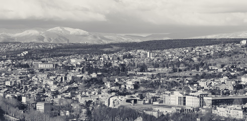 Center of Tbilisi, capital of Georgia on sunny day