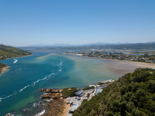 Aerial photo of Knysna in South Africa