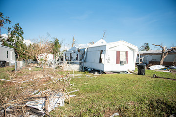 Fototapeta na wymiar Hurricane Michael Devastation in the Panhandle of Florida